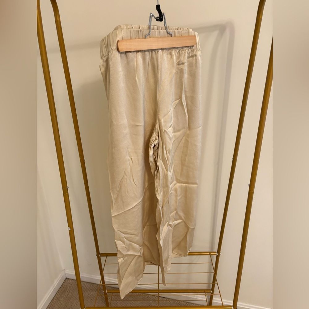 JCrew satin-like pants